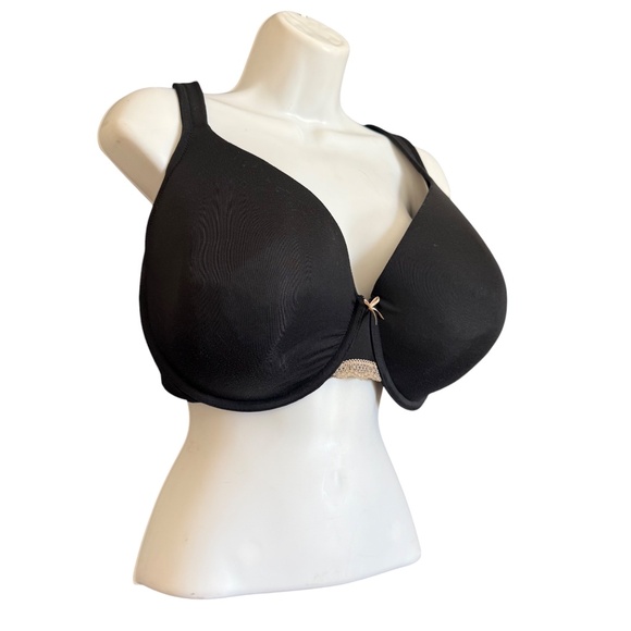 Cacique Lightly Lined Full Coverage Black Bra Women's Size 44DDD - Picture 7 of 16
